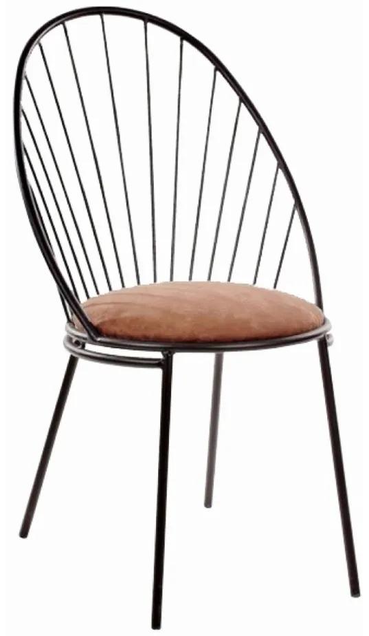 306 Gino μεταλλική καρέκλα Σε πολλούς χρωματισμούς 58x51x45xh94cm Μέταλλο &amp; ύφασμα