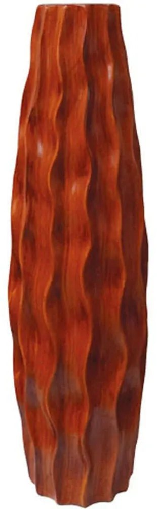 Βάζο Σγουρό 15-00-21301-55 Φ17x57cm Brown Marhome Ceramic