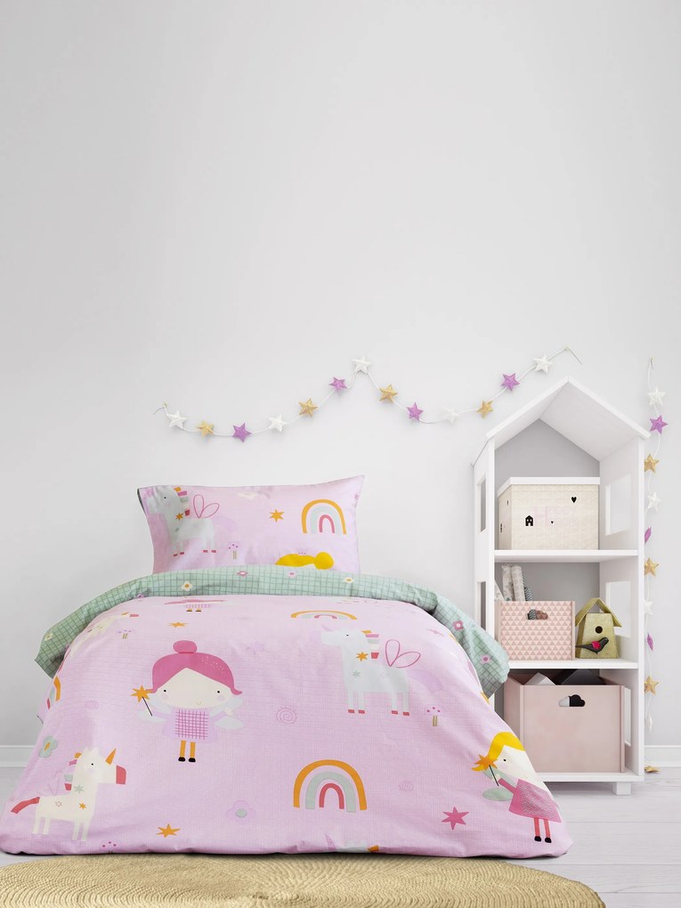 Σετ Σεντόνια Μονά 160x260- Fairy Cherry 5206482147881