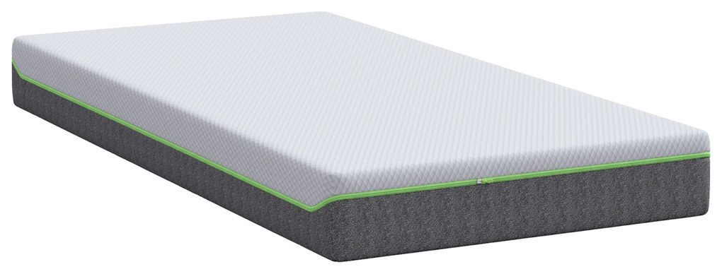 vidaXL Στρώμα Λευκό, Γκρι 90 x 200 cm Pěna