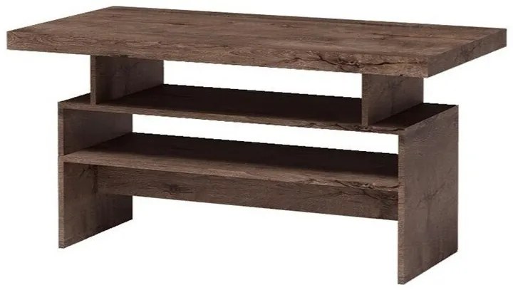 Τραπεζάκι σαλονιού Stanton C109, Σκούρα φλαμουριά, 60x60x120cm, 34 kg, Πλαστικοποιημένη μοριοσανίδα, Γωνιακό | Epipla1.gr
