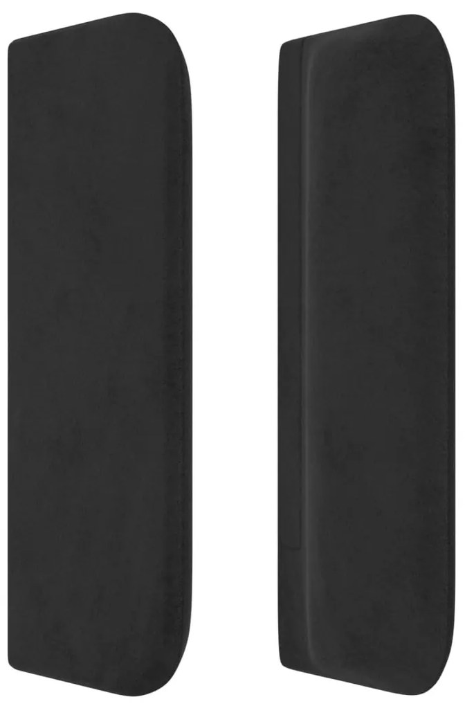 vidaXL Κεφαλάρι με Πτερύγια Μαύρο 83x16x78/88 εκ. Βελούδινο
