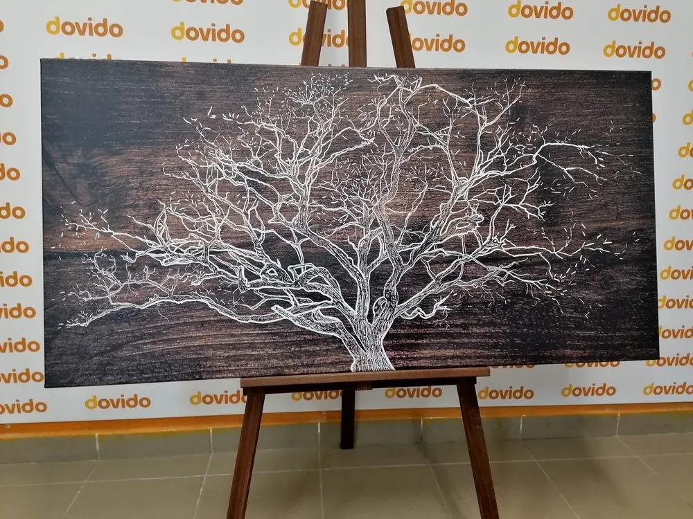 Εικόνα δέντρο σε ξύλινο φοντο