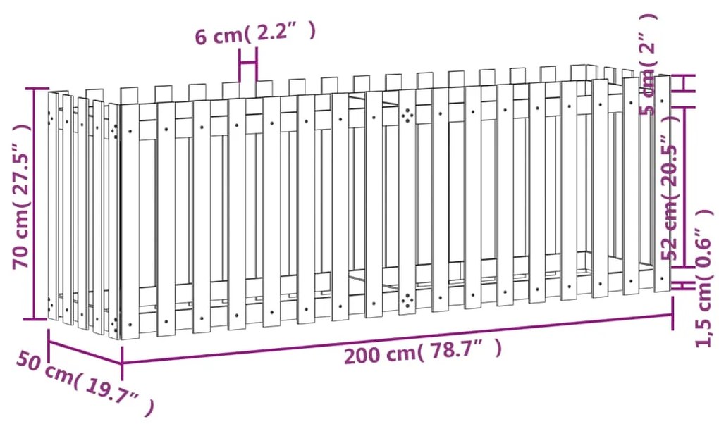 ΖΑΡΝΤΙΝΙΕΡΑ ΜΕ ΣΧΕΔΙΟ ΦΡΑΧΤΗ ΛΕΥΚΗ 200X50X70 ΕΚ. ΜΑΣΙΦ ΠΕΥΚΟ 832513