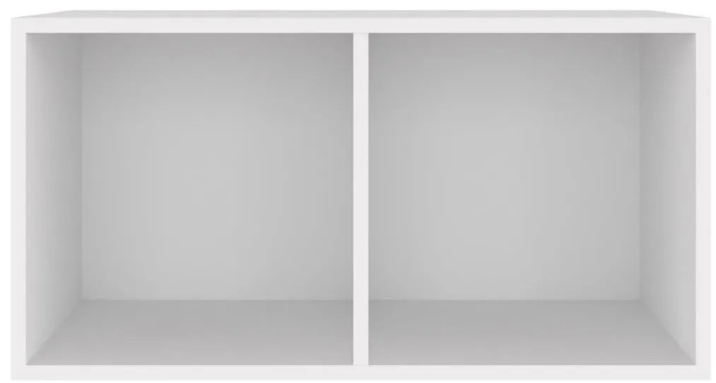 vidaXL Έπιπλο Δίσκων Βινυλίου Λευκό 71x34x36 εκ. Επεξεργ. Ξύλο
