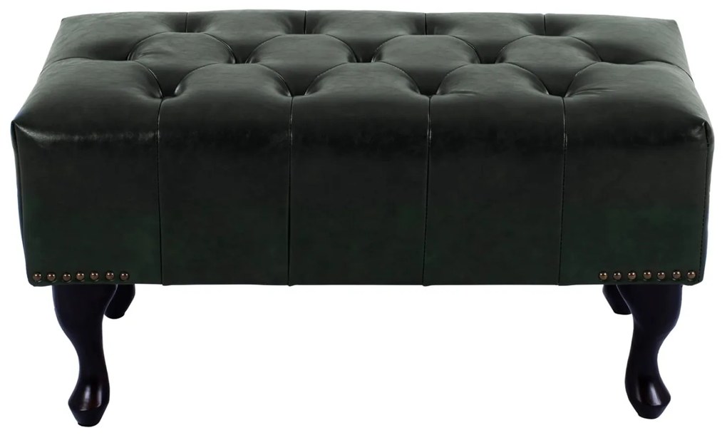 Ταμπουρέ Υποπόδιο ΕΜΜΑ τύπου CHESTERFIELD PU Κυπαρισσί 80x45x39Y εκ. 80x45x39 εκ.