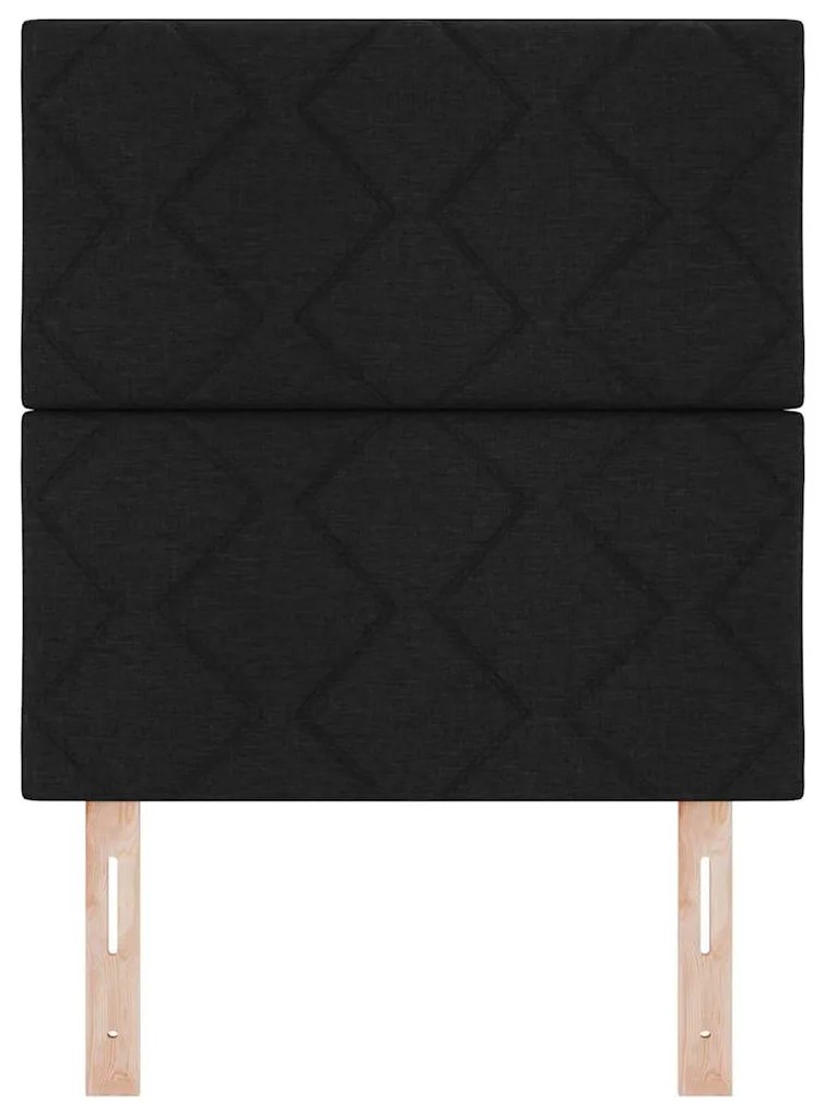 vidaXL Υφασμάτινο Κεφαλάρι Geometric με κεφαλάρι Μαύρο 80 cm ύφασμα