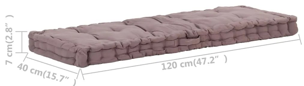 ΜΑΞΙΛΑΡΑ ΔΑΠΕΔΟΥ / ΠΑΛΕΤΑΣ TAUPE 120 X 40 X 7 ΕΚ. ΒΑΜΒΑΚΕΡΗ 48681