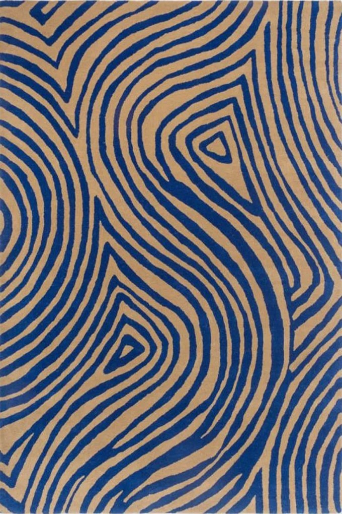 Χαλί Décor Groove 097708 Electric Blue Brink &amp; Campman 160X230cm