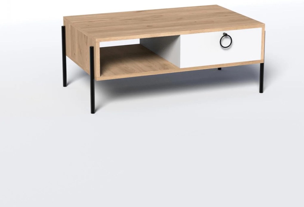 Τραπεζάκι σαλονιού C9247.01 Sonama - Λευκό 90x56x37,6εκ. 90x56x37.6 εκ.