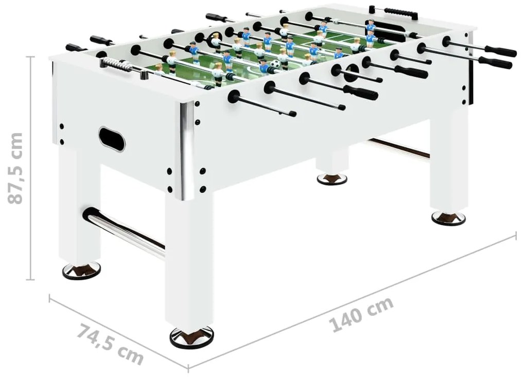 ΠΟΔΟΣΦΑΙΡΑΚΙ ΕΠΙΤΡΑΠΕΖΙΟ ΛΕΥΚΟ 140X74,5X87,5 ΕΚ. 60 Κ. ΑΤΣΑΛΙ 92501