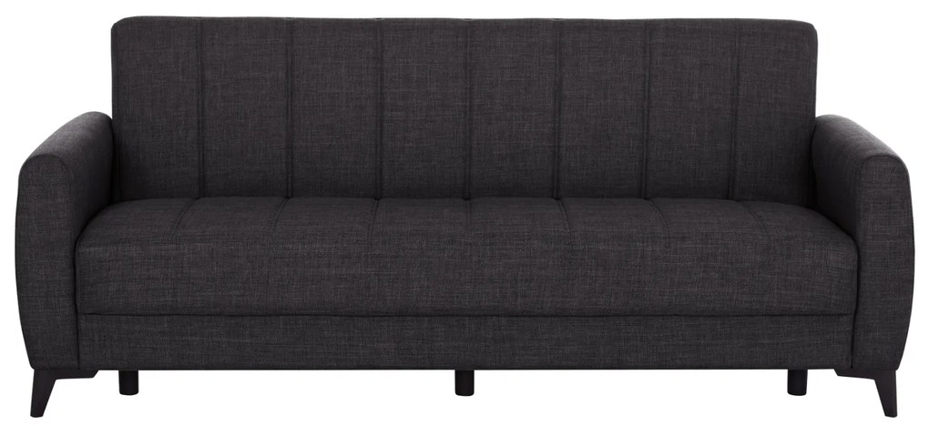 ΚΑΝΑΠΕΣ ΚΡΕΒΑΤΙ ΜΕ ΑΠΟΘ.ΧΩΡΟ TΡΙΘΕΣΙΟΣ NIKKO HM3292.01 ΓΚΡΙ ΥΦΑΣΜΑ 209x76x83Υεκ.