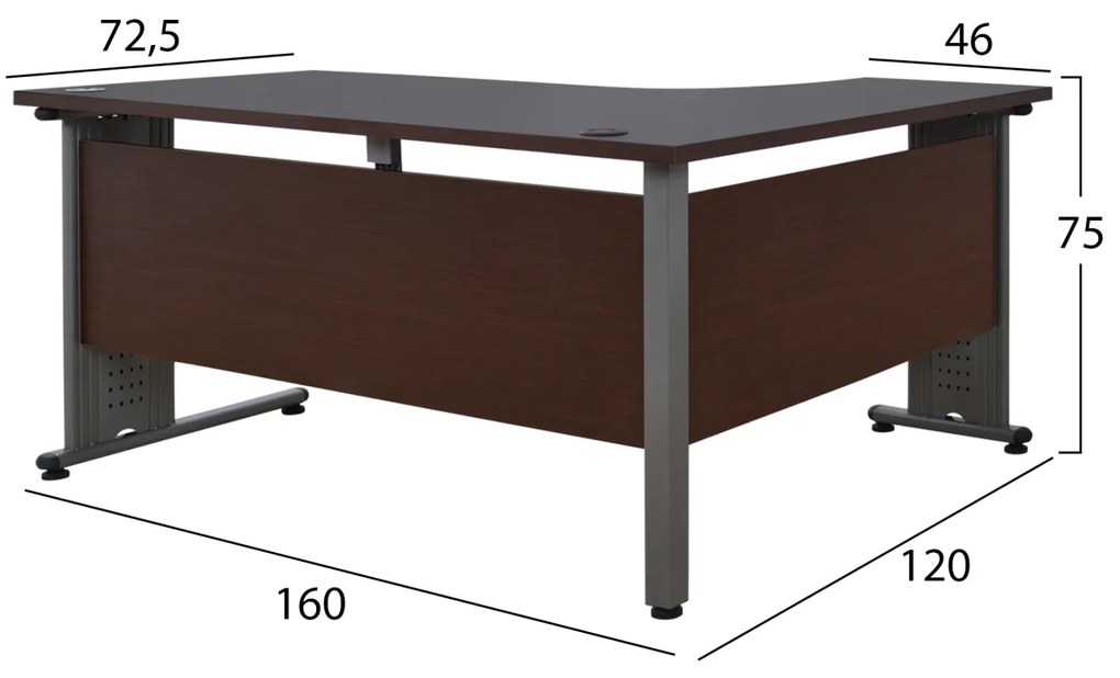 ΣΕΤ ΓΡΑΦΕΙΟΥ 2ΤΜΧ ΣΕ ΧΡΩΜΑ WENGE HM10201.02L