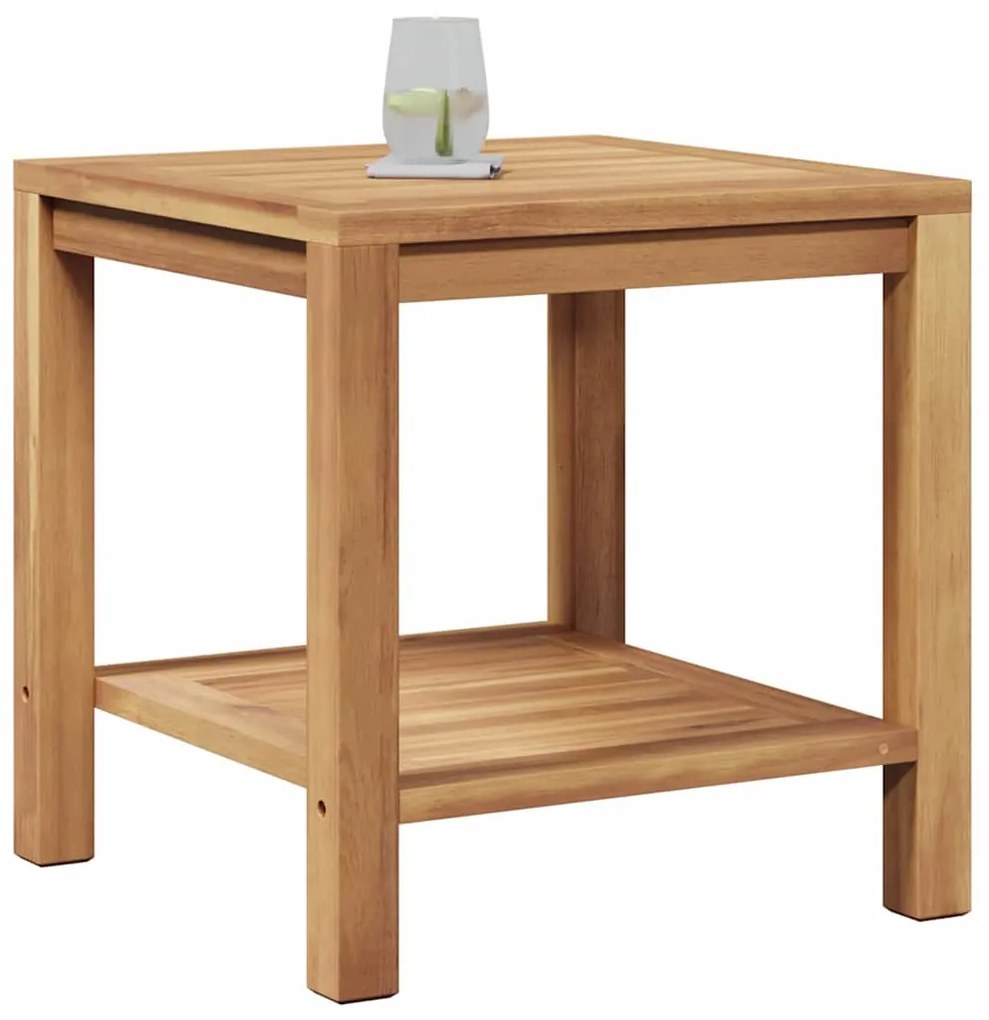 vidaXL Τραπεζάκι σαλονιού Καφέ 45 x 45 x 45 cm Μασίφ ξύλο teak