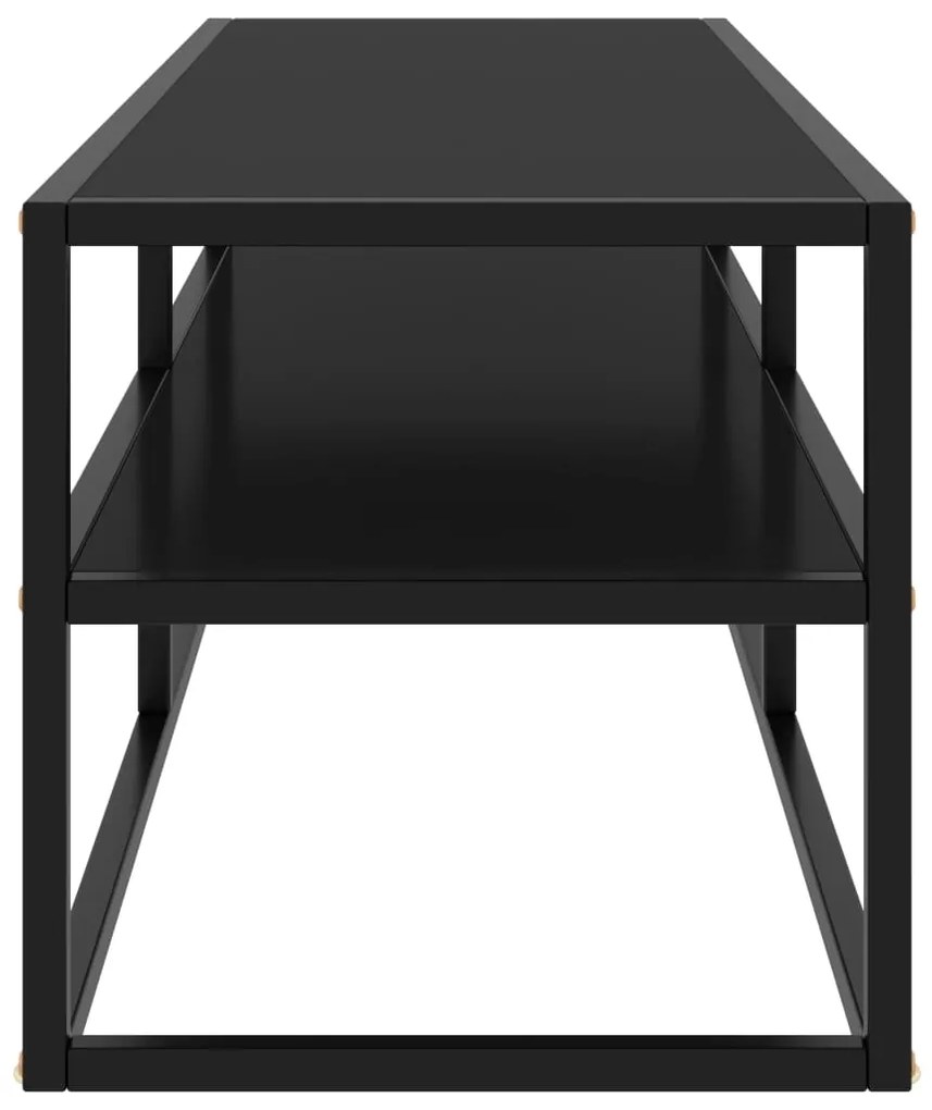 Έπιπλο Τηλεόρασης με Μαύρο Γυαλί 120 x 40 x 40 εκ. 322860