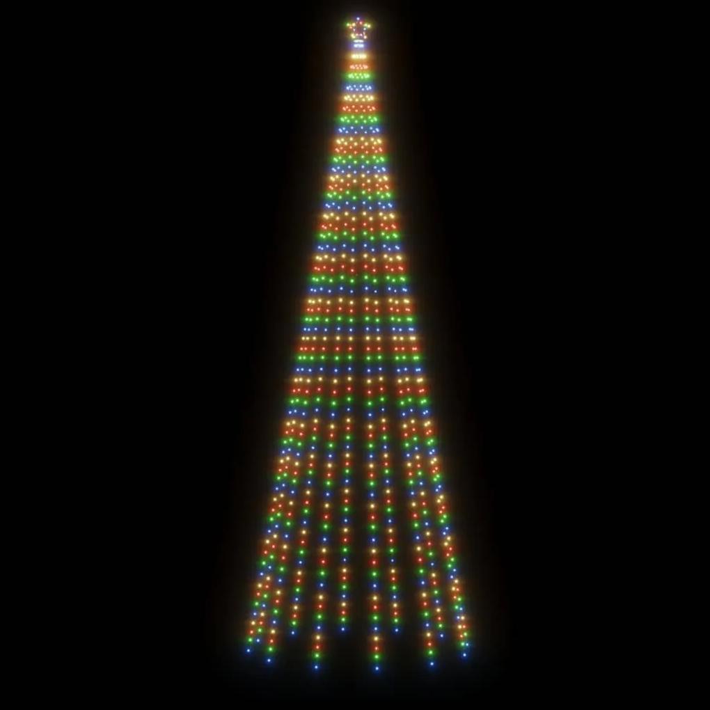 vidaXL Χριστουγεννιάτικο Δέντρο Με Ακίδα 732 LEDs Πολύχρωμο 500 εκ.