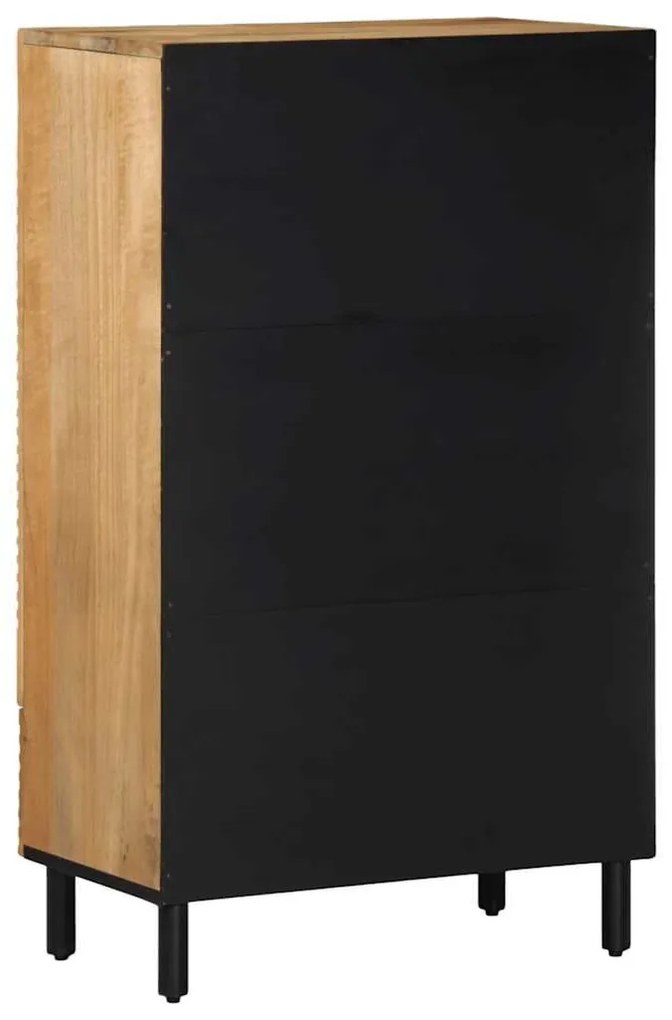 Highboard καφέ 60x33x100 cm μασίφ ξύλο Mango - Καφέ