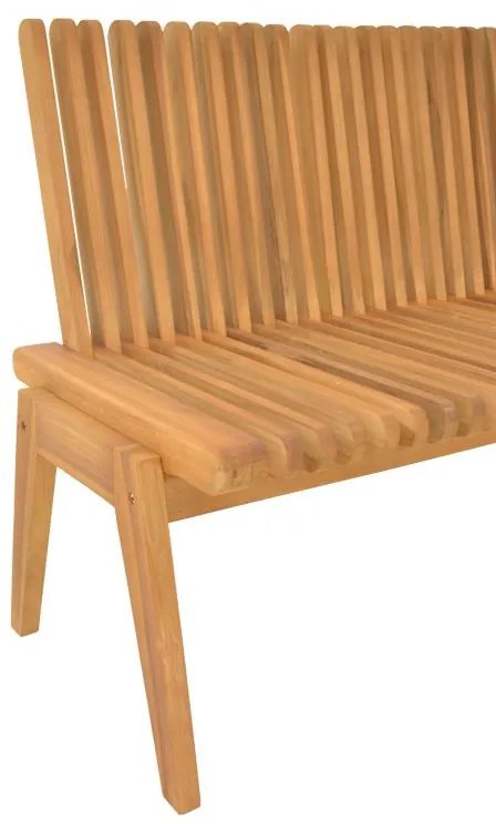 Παγκάκι Jey teak ξύλο σε φυσική απόχρωση 120x45x40εκ 120x57.5x80 εκ.