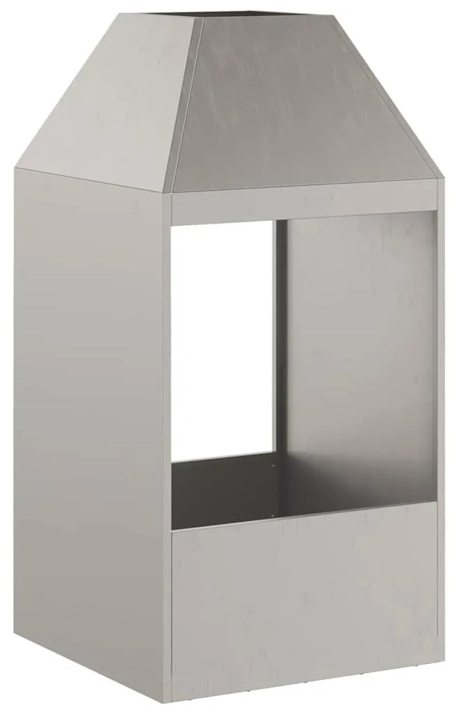 vidaXL Φωτιά Καφέ 50 x 50 x 100 cm Ατσάλι σκληρυθέν στον αέρα