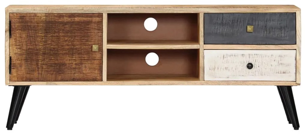 vidaXL Έπιπλο Τηλεόρασης 115 x 30 x 47 εκ. από Μασίφ Ξύλο Μάνγκο