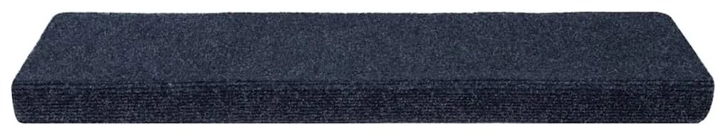 vidaXL Πατάκια Σκαλιών Αυτοκόλλητα 5 τεμ. Ανθρακί Ορθογώνια Άκρη 65x21x4 εκ.