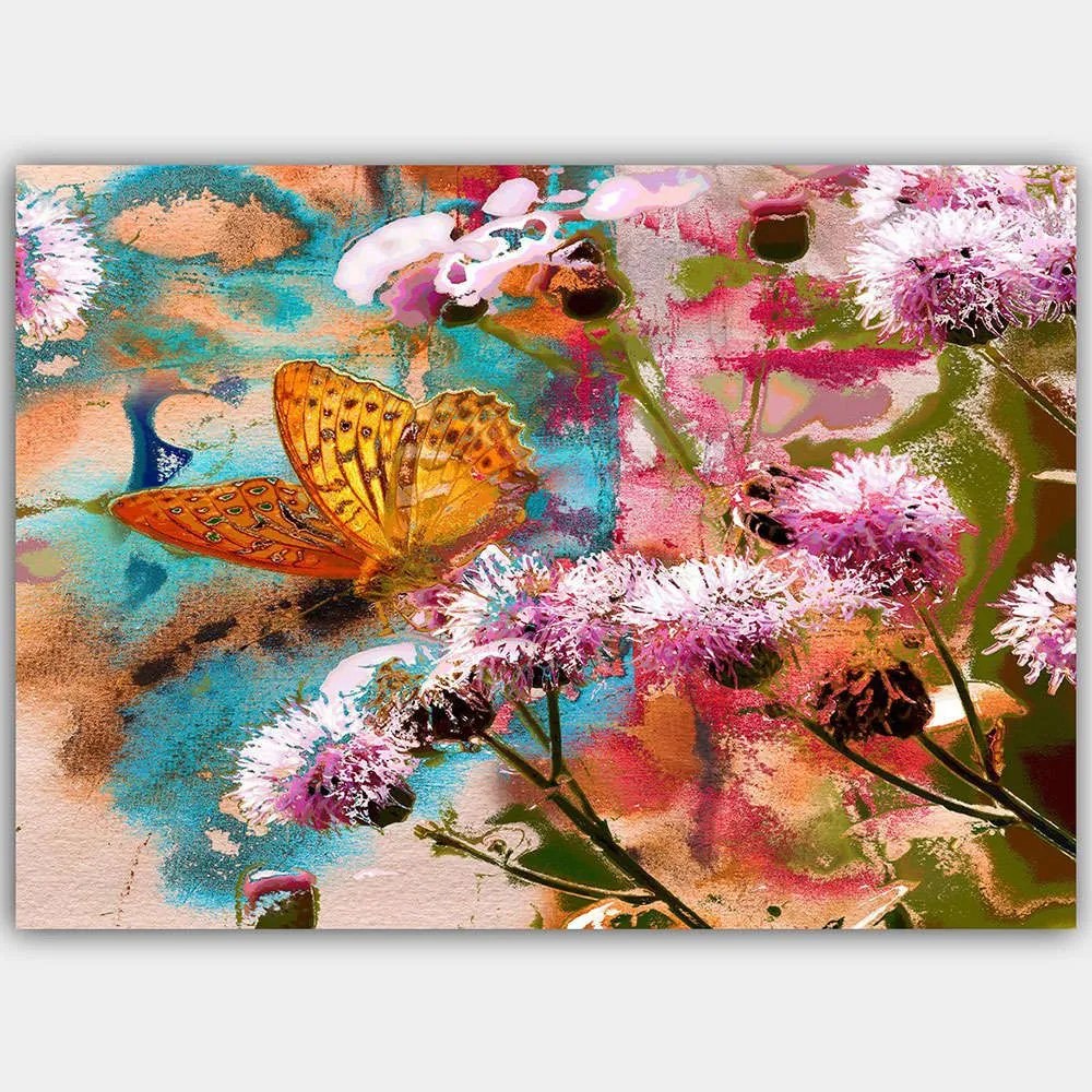 Πίνακας Καμβάς 441HPE1991 100x70cm Multi Wallity Horizontal Ξύλο, Καμβάς
