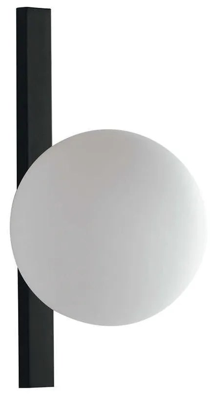 Φωτιστικό Τοίχου - Απλίκα I-Enoire-AP1 Black-White Luce Ambiente Design Metal, Glass