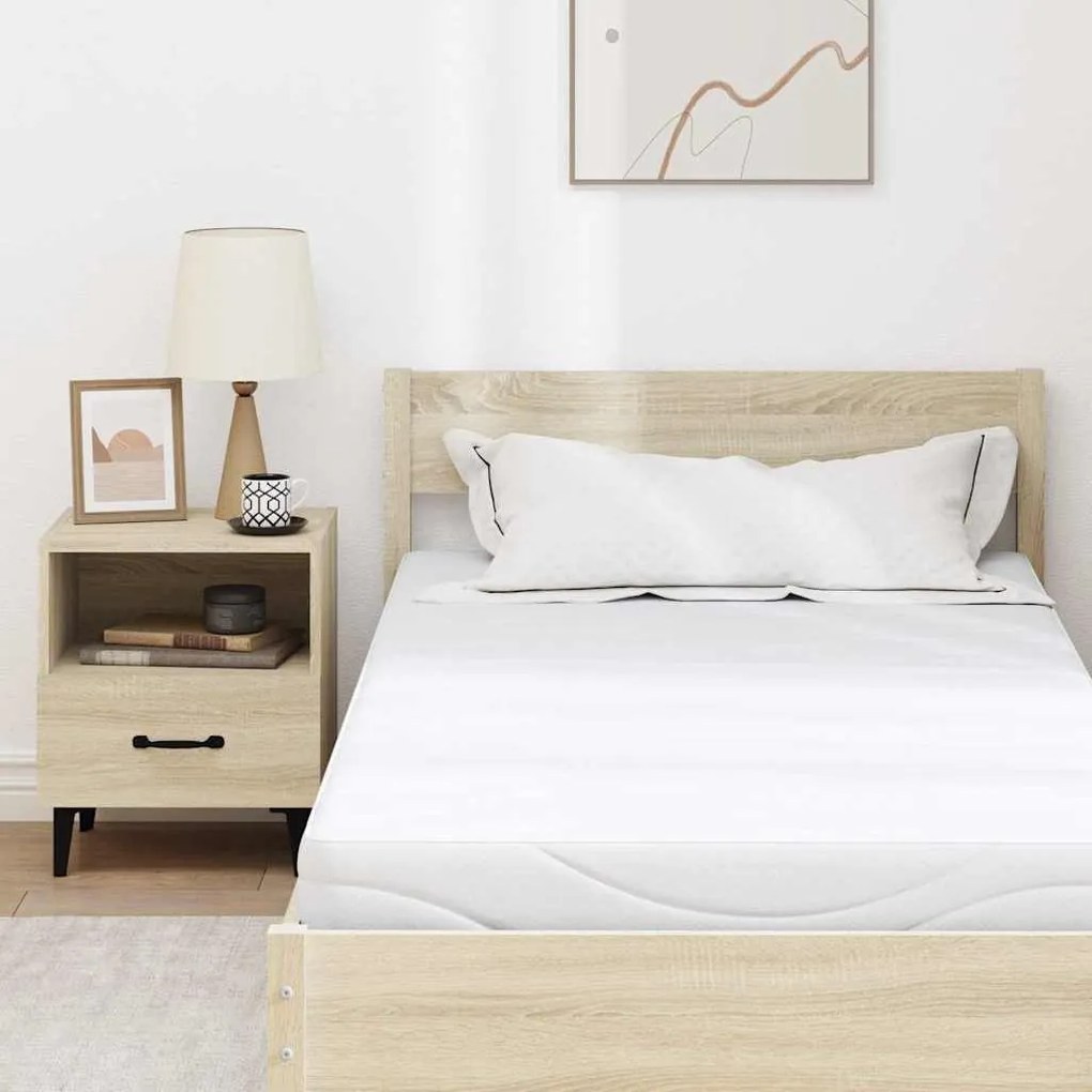 vidaXL Στρώμα Λευκό 90 x 190 cm Τζελ Μνήμης Φόρμα