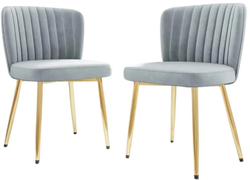 Καρέκλα Muz 2τμχ-Gkri - 50.00Χ54.00Χ80.00cm