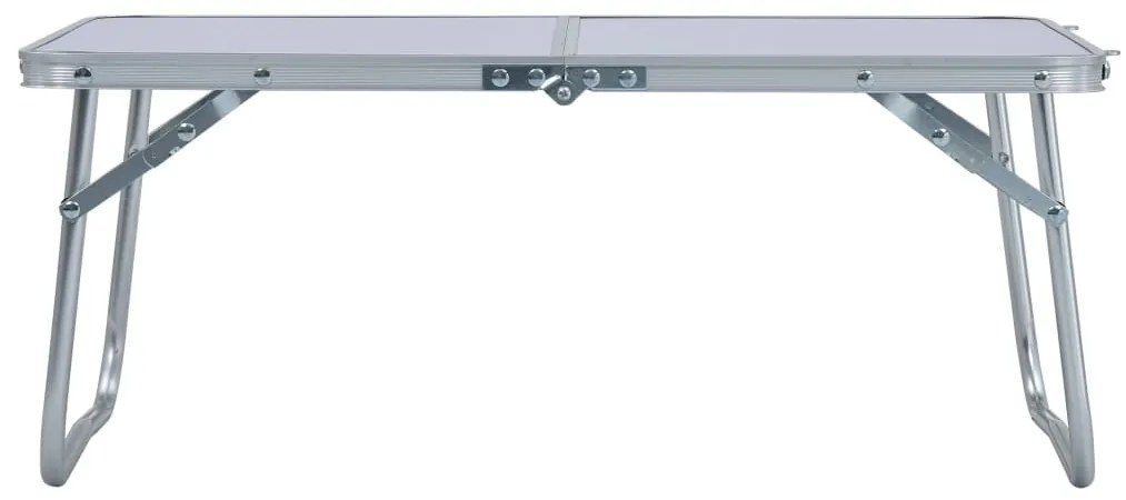 vidaXL Τραπέζι Κάμπινγκ Πτυσσόμενο Λευκό 60 x 40 εκ. Αλουμινίου