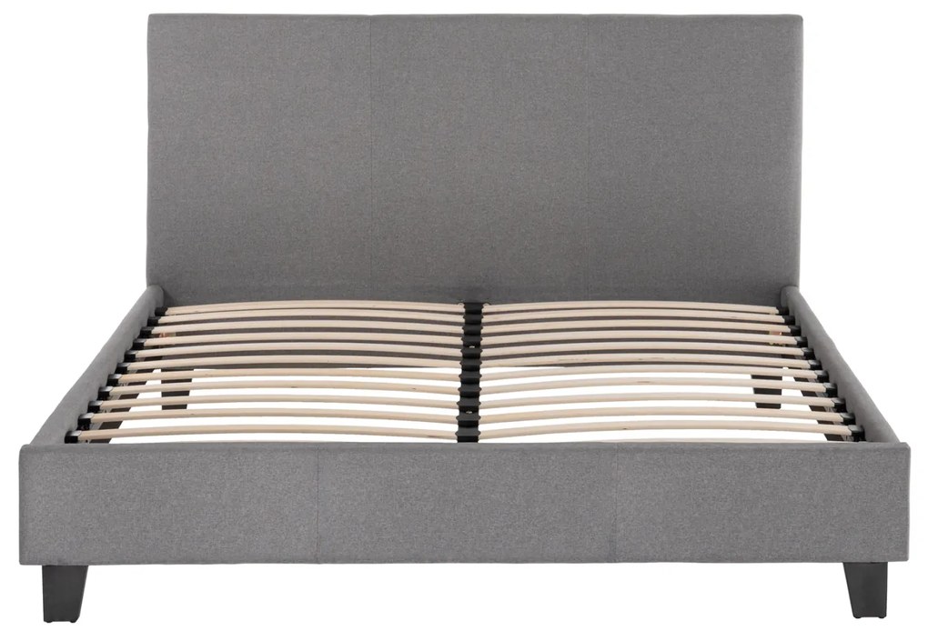 ΚΡΕΒΑΤΙ ΜΕ ΣΤΡΩΜΑ BECCA HM21283.04 ΓΚΡΙ ΥΦΑΣΜΑ--ΓΙΑ 150x200εκ