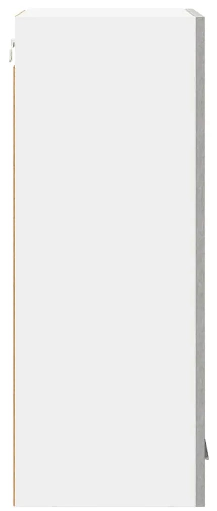 vidaXL Κρεμαστό ντουλάπι Σκυρόδεμα Γκρι και Λευκό 40 x 31 x 80 εκ.