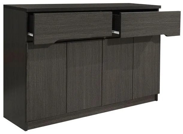Μπουφές Jolene με 2 Συρτάρια & 4 Πόρτες Zebrano 120x40x80 εκ. 120x40x80 εκ.