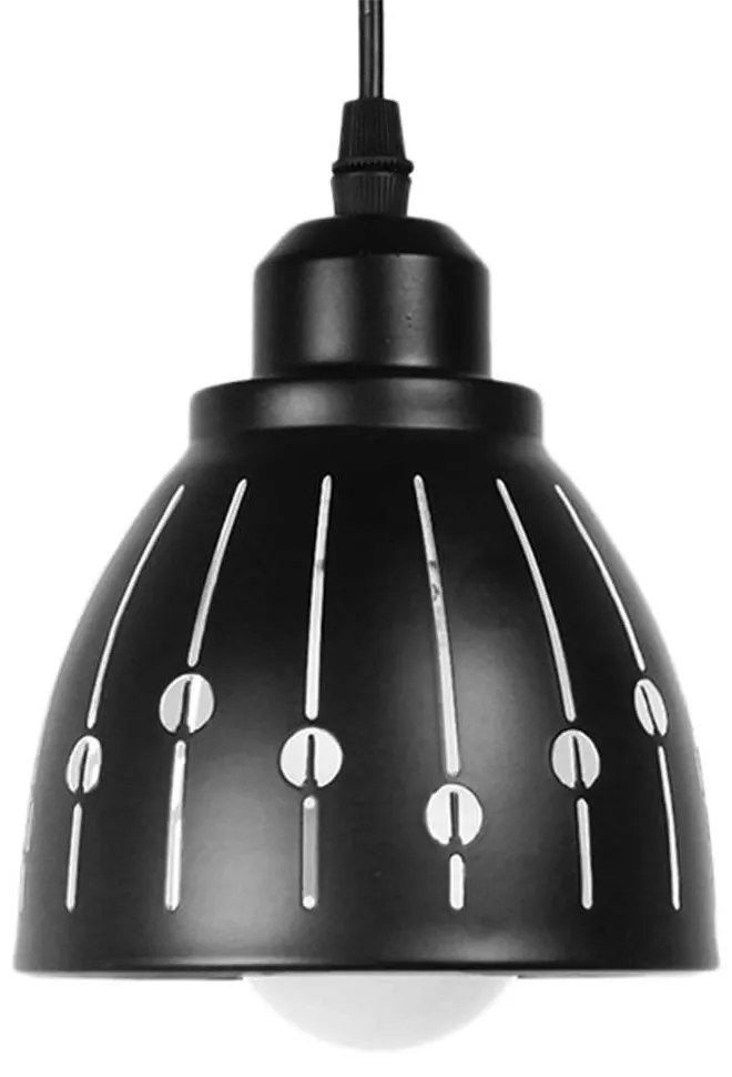 Φωτιστικό Οροφής Hunton 01476 Φ13x14cm 1xE27 Black-White GloboStar