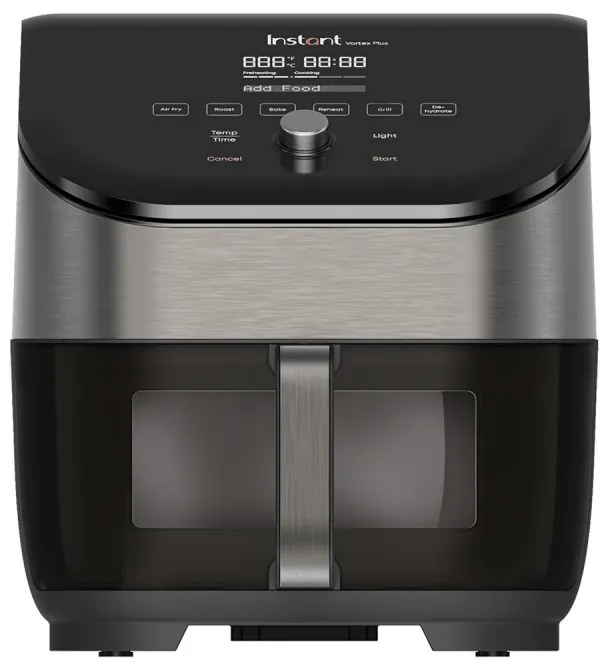 Φριτέζα αέρος Instant Pot Vortex Plus ClearCook & OdourErase 140310401, 1700W, 5.7L, 6 προγράμματα, 35-205C, EvenCrisp, διπλό φίλτρο, μαύρο