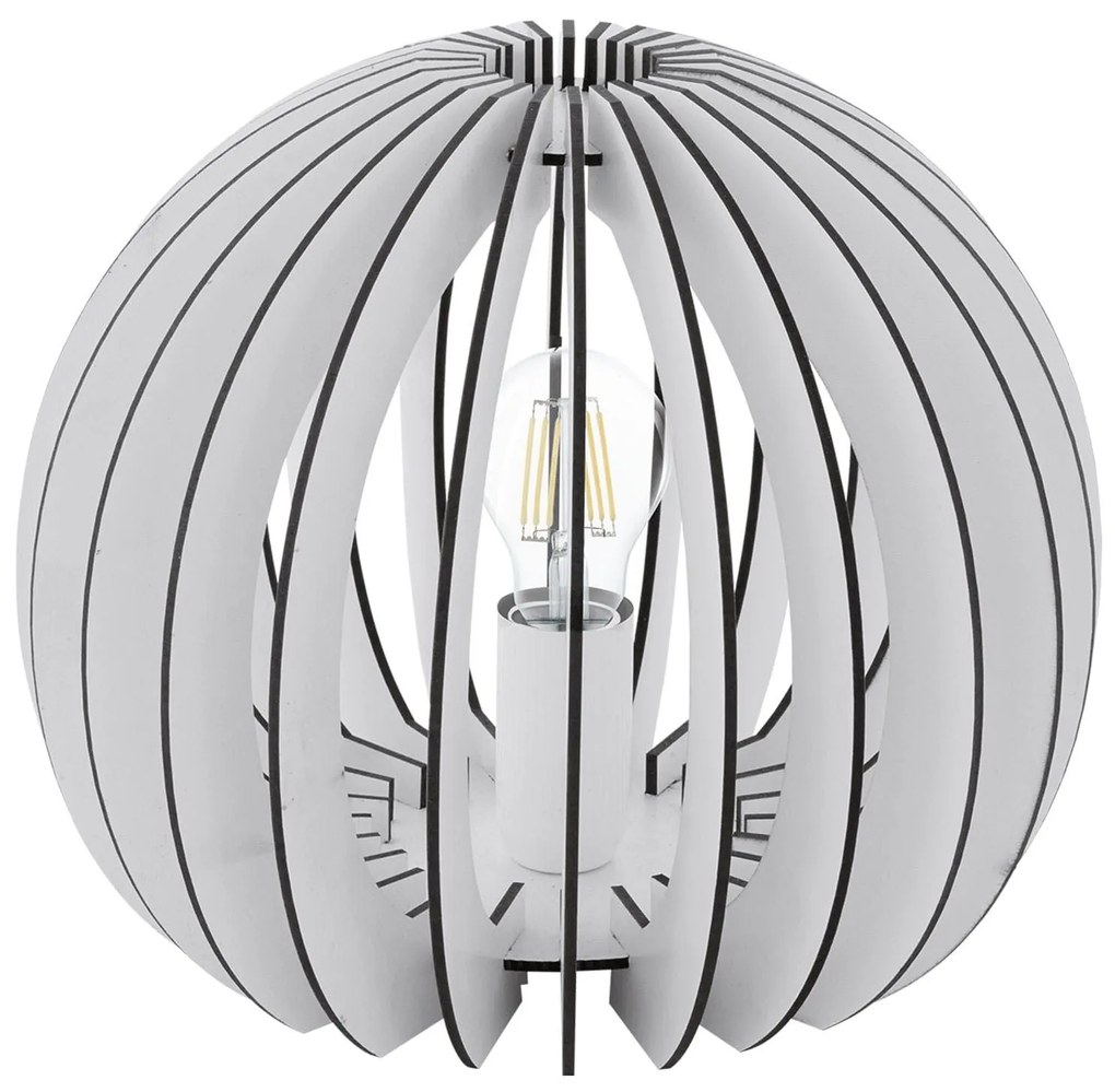 Φωτιστικό Επιτραπέζιο Cossano 94949 White Eglo Metal,Wood