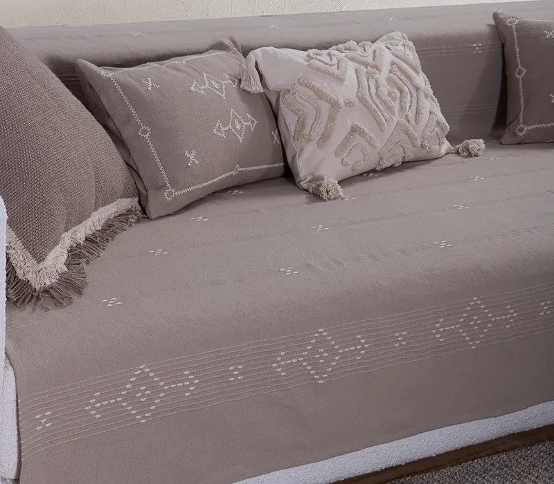 Ριχτάρι Τριθέσιου Figerald Beige 180x300 - Nef-Nef Homeware