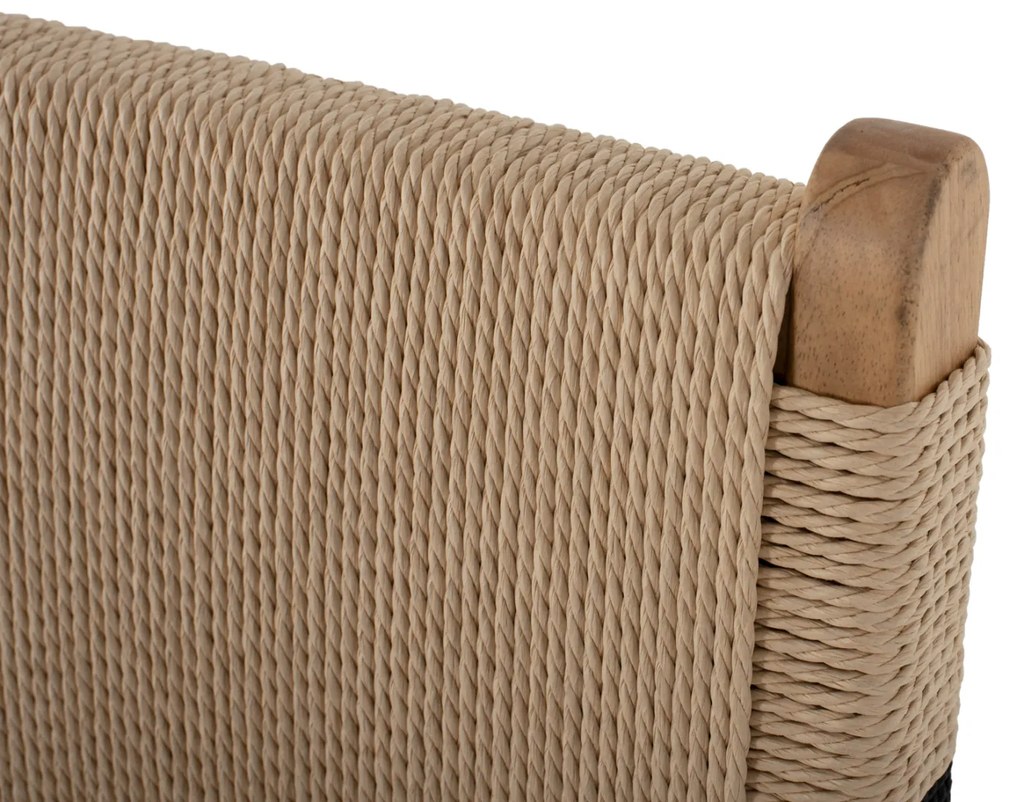 ΣΚΑΜΠΟ ΜΕΣΑΙΟΥ ΥΨΟΥΣ HM9325.01 RUBBERWOOD &amp; ΣΧΟΙΝΙ-ΦΥΣΙΚΟ RUSTIC 45x46x95Υεκ.