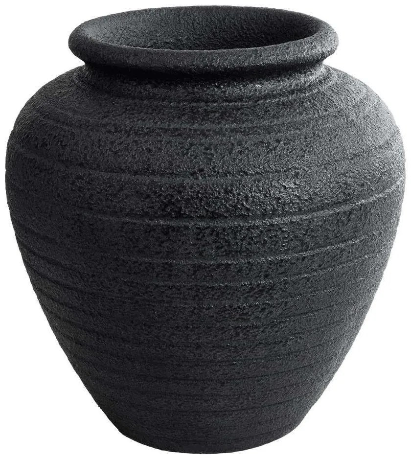 Κασπώ Δαπέδου Olympia 20719 Φ55x60cm Black GloboStar Cement
