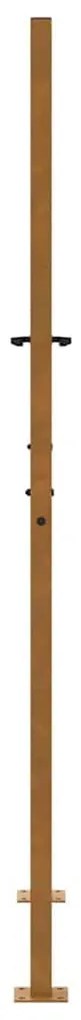 vidaXL Πύλη κήπου 105x180 cm από διαβρωμένο χάλυβα με σχέδιο ίχνος