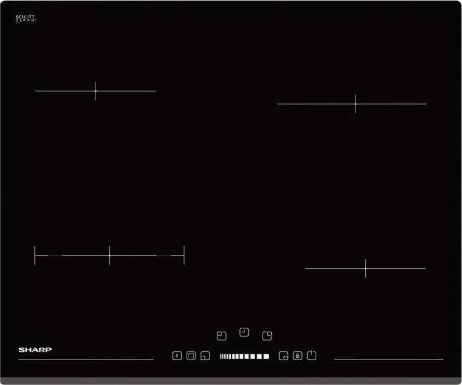 Sharp KH-6V08BS00 Εστία Κουζίνας Αυτόνομη Κεραμική 59 x 52