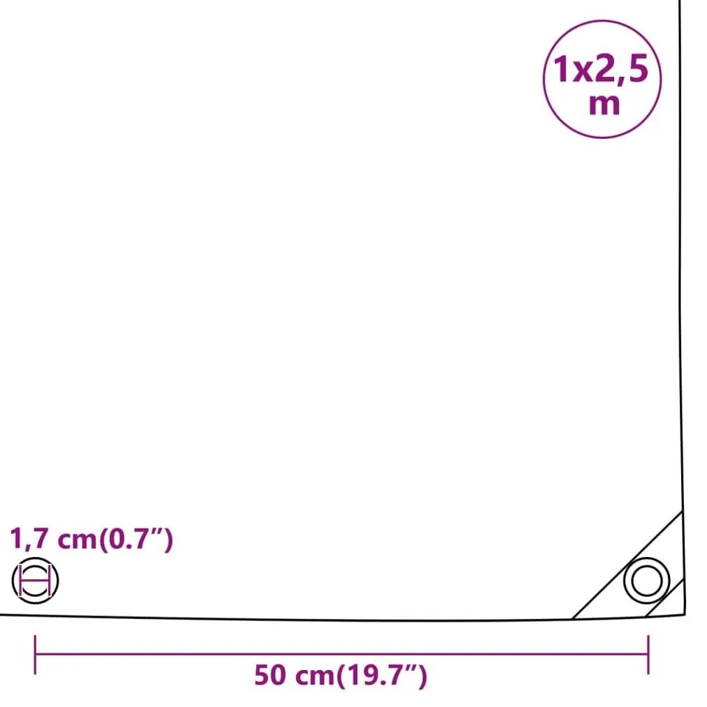 Μουσαμάς Πράσινη 1 x 2,5 μ. 650 γρ./μ² - Πράσινο