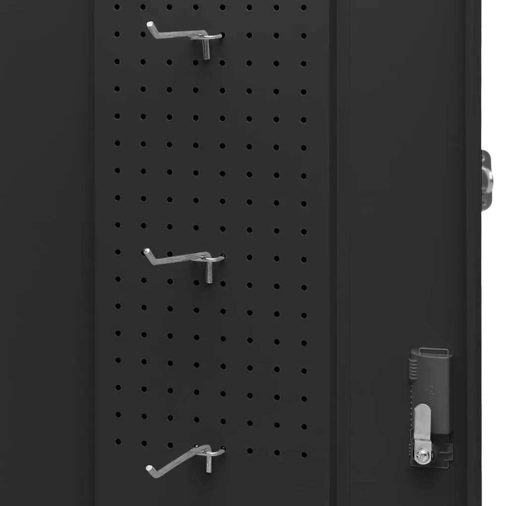 vidaXL Ντουλάπα για Σέλα Ανθρακί 53 x 53 x 140 εκ. Ατσάλινη