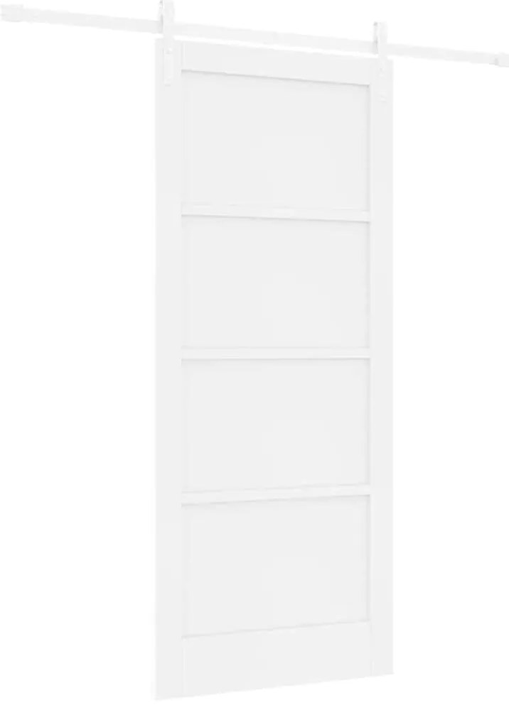 vidaXL Συρόμενη Πόρτα Λευκό 86 x 198.5 cm
