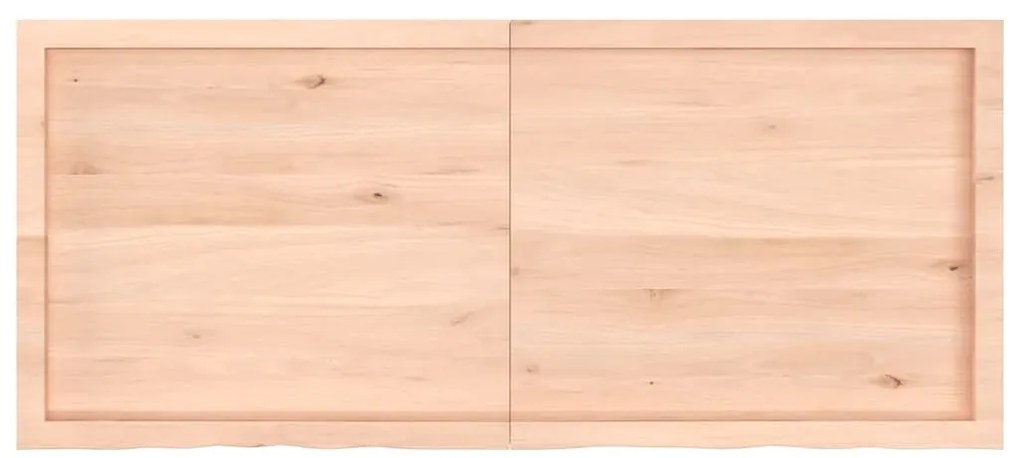 vidaXL Ράφι Τοίχου 140x60x(2-6) εκ. από Ακατέργαστο Μασίφ Ξύλο Δρυός