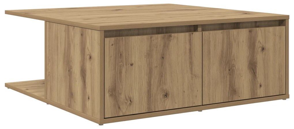vidaXL Τραπεζάκι σαλονιού with Drawer artisan δρυς 80 x 80 x 31 cm