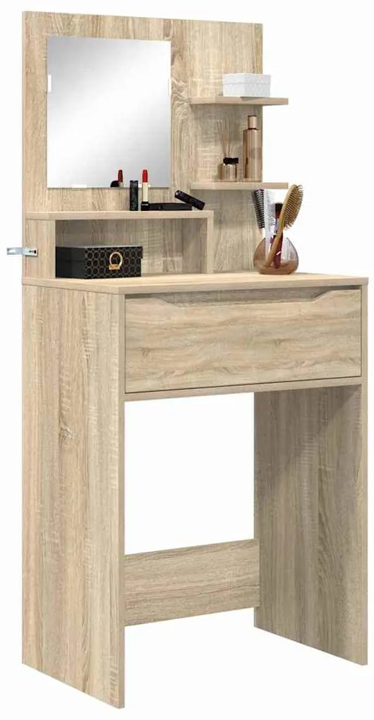 vidaXL Τραπέζια Ντυσίματος Κρεβατοκάμαρας με συρτάρι Δρύς Sonoma