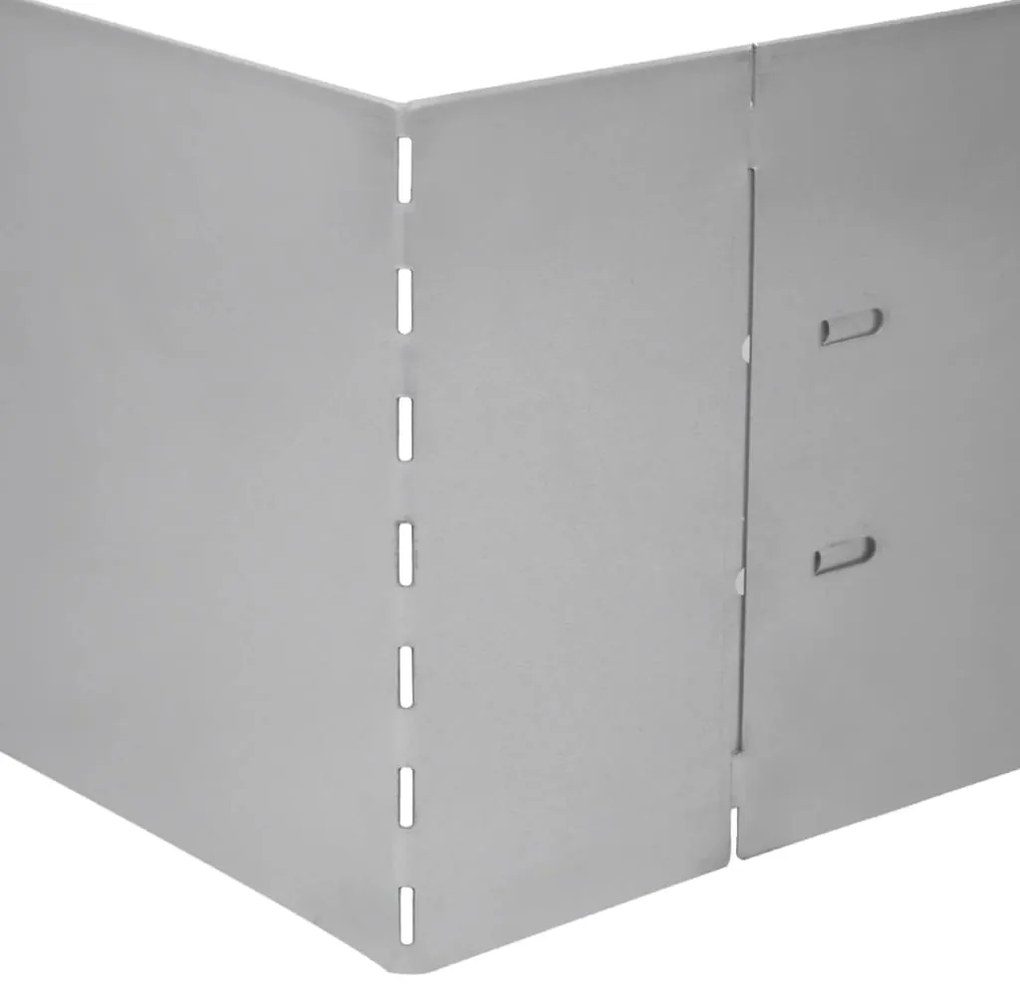 vidaXL Μπορντούρες Γκαζόν 5 τεμ. 100 x 19 εκ. από Γαλβανισμένο Χάλυβα