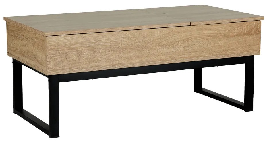 SERVE COFFEE TABLE ΦΥΣΙΚΟ ΜΑΥΡΟ 109x55xH46cm