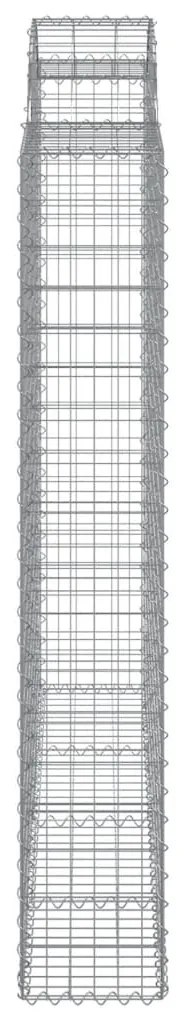 vidaXL Συρματοκιβώτια Τοξωτά 11 τεμ. 200x50x180/200 εκ. Γαλβαν. Ατσάλι